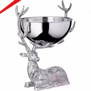 Luxury Aluminum Custom Design Deer Head Bowl