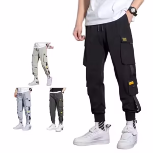 2025 New Fashion Trend Multi-pocket Loose Straight-leg Plus Size