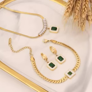 2024 New Fashion Statement 18k Gold Plated Stainless Steel