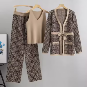 Boutique 3 Pieces Set Women'S Elegant Clothing