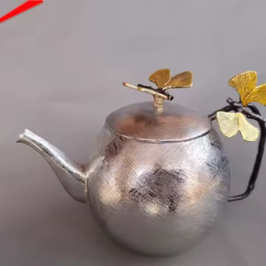 Designer butterfly Teapot Round Shape Ginkgo Teapot