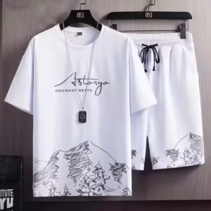Factory Supplier Plus Size 5XL Men's Shorts Set
