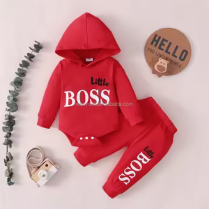 Unisex Long Sleeve Hooded Baby Suit Europe United States